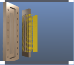 Bolometer-on-Chip mounted to its connector
